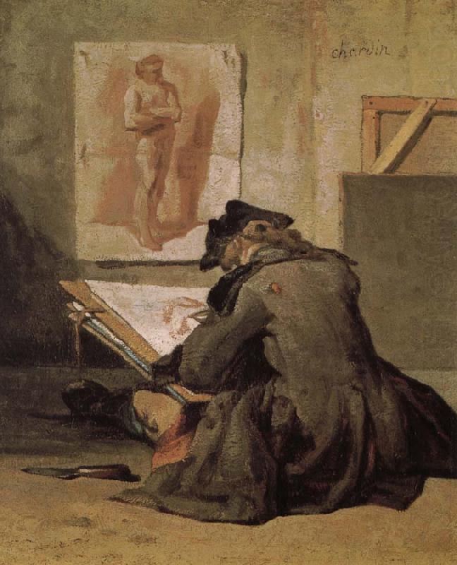 People are painting, Jean Baptiste Simeon Chardin